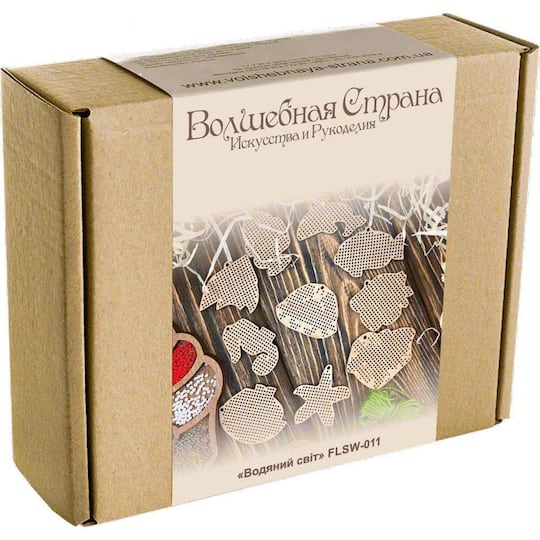 Wonderland Crafts Ocean Life Embroidery Wood Blanks Set